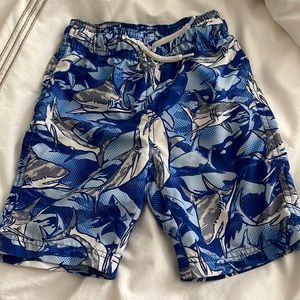 Childrens place sport shark swim trunks